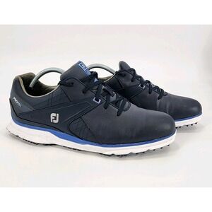 FOOTJOY PRO SL SPIKELESS GOLF CLEATS MENS SIZE 10.5 M BLUE WHITE SHOES SNEAKERS